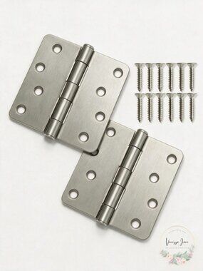 Deltana S44R415 4 X 4 X 0.25 in. Radius Hinge Steel-US15, 1 Set